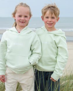 Surferkid Hoodie lime - Afbeelding 2