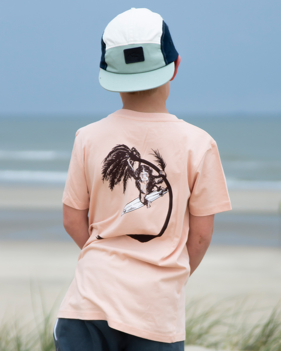 Swinging chimp kids t-shirt