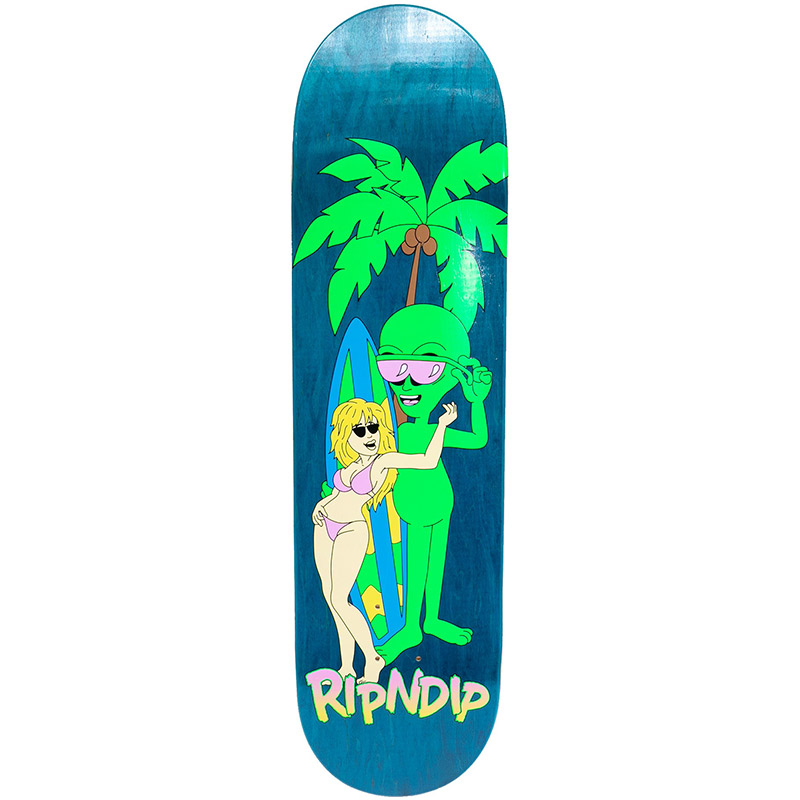 RIPNDIP Beach Boys Skateboard Deck Aqua 8.0