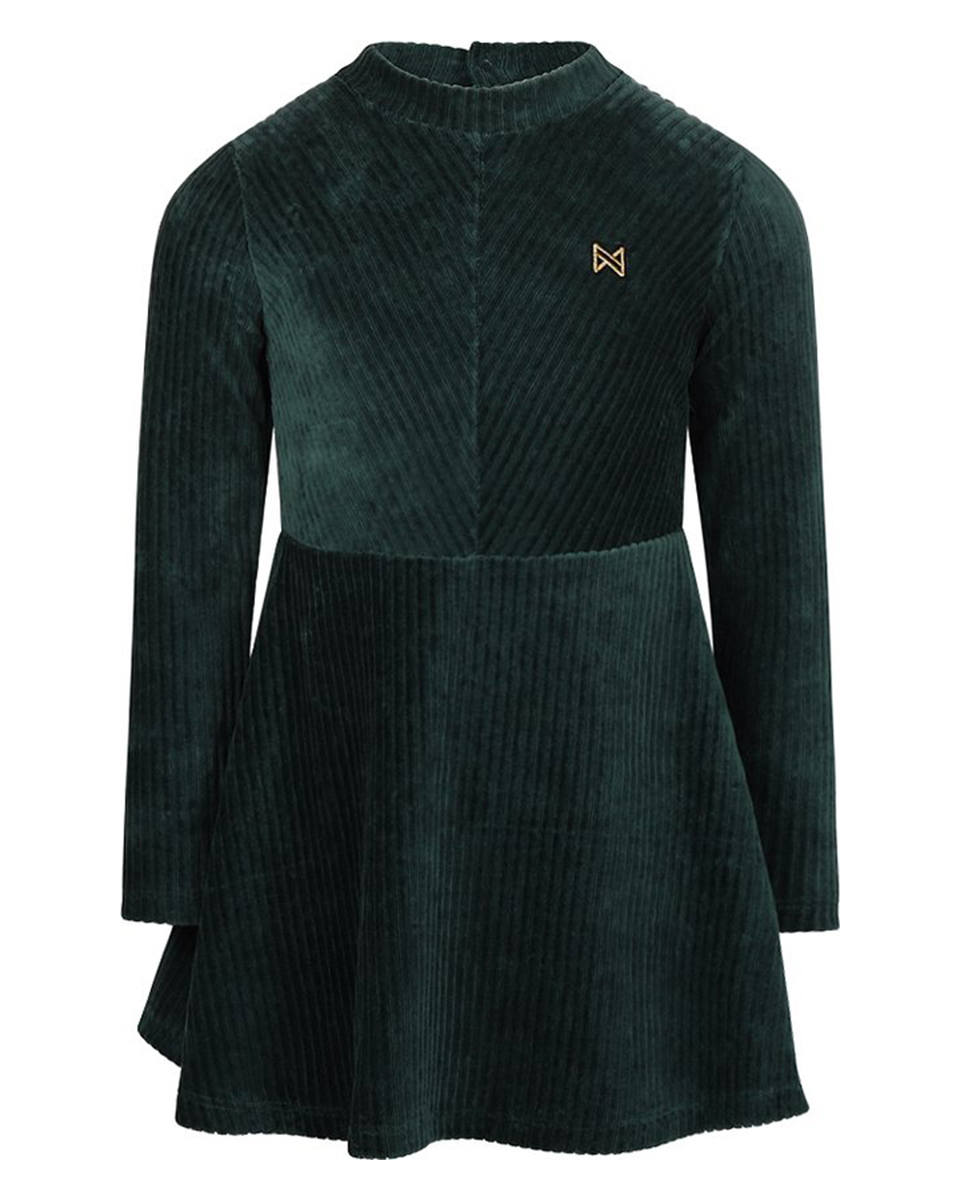 koko noko rib dress dark green