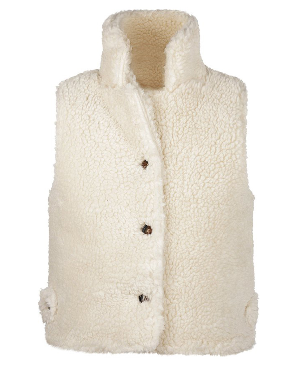 koko noko teddy bodywarmer off white