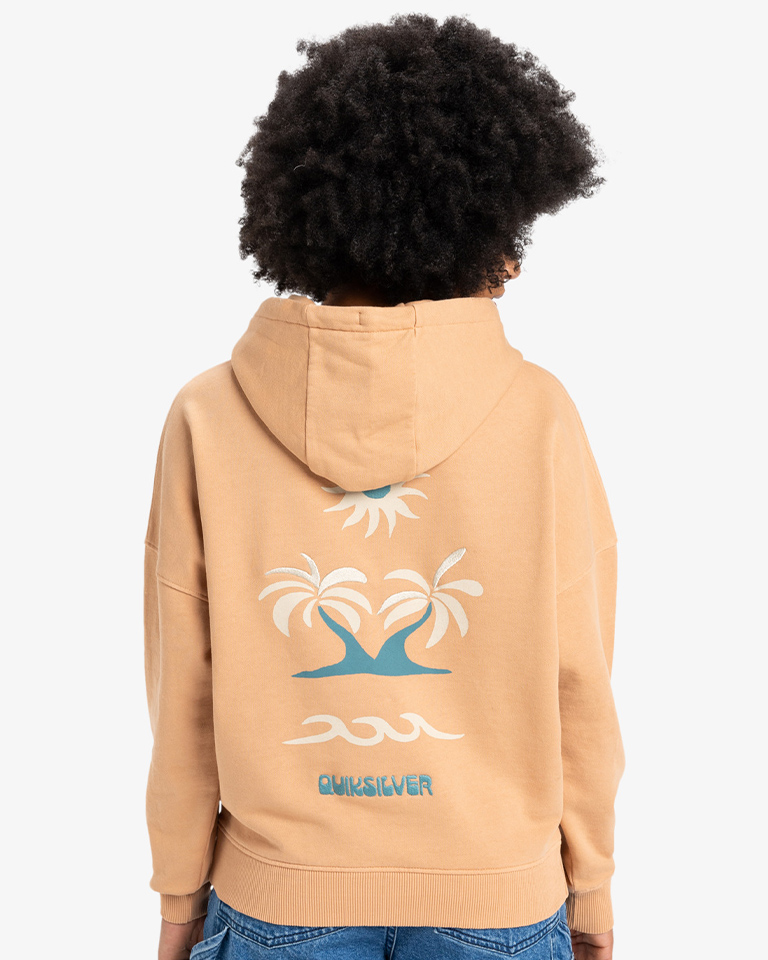 QUIKSILVER OVERSIZED HOODIE PRALINE