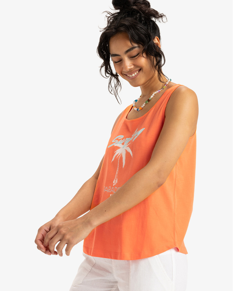 ROXY SURFCLASSIC TANK ORGANIC NECTARINE