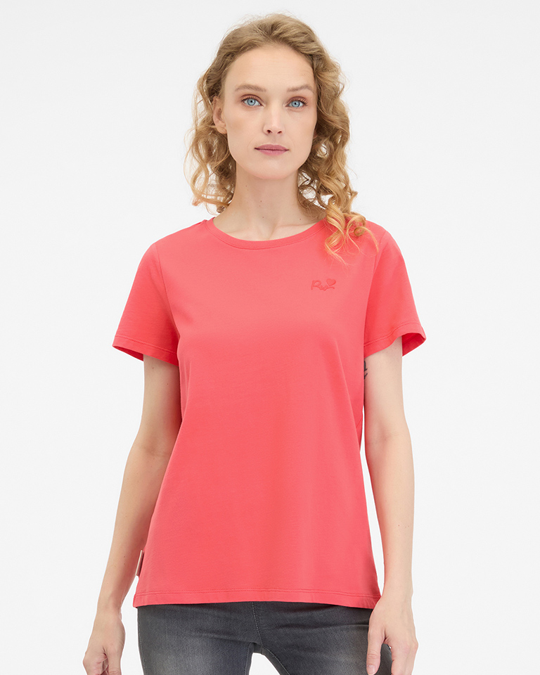 RAGWEAR ADORI LOVE T-SHIRT  CORAL