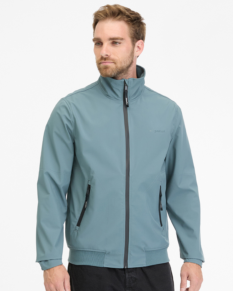 RAGWEAR COLLWIE BONDED JACKET STONE BLUE