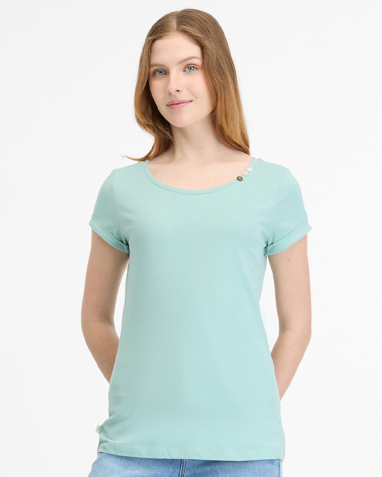 RAGWEAR FLLORAH GOTS T-SHIRT  AQUA