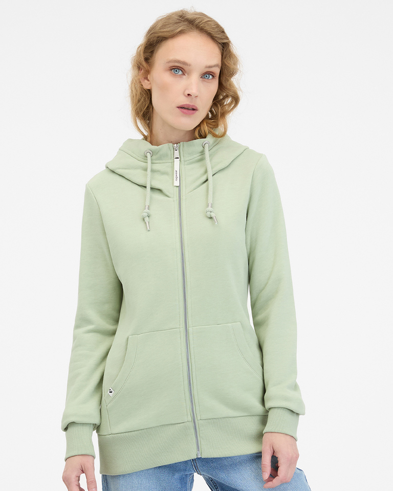 RAGWEAR NESKIA ZIP VEST DUSTY GREEN