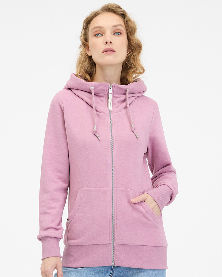 RAGWEAR NESKIA ZIP VEST DUSTY PINK