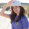 Rising sun bucket hat badstof wit