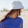 Rising sun bucket hat badstof wit - Afbeelding 6
