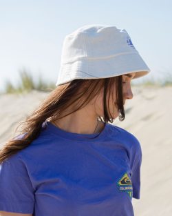 Rising sun bucket hat badstof wit - Afbeelding 6